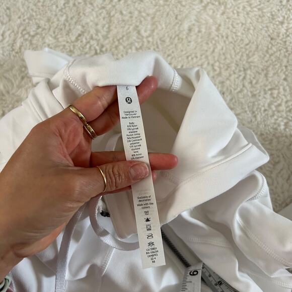 Womens Lululemon Define Nulu Jacket in White Size 6 Running Workout Clean/Soft - Picture 7 of 7